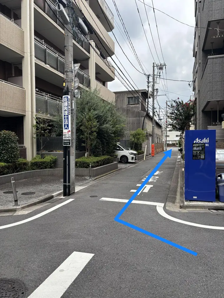 角にある自動販売機